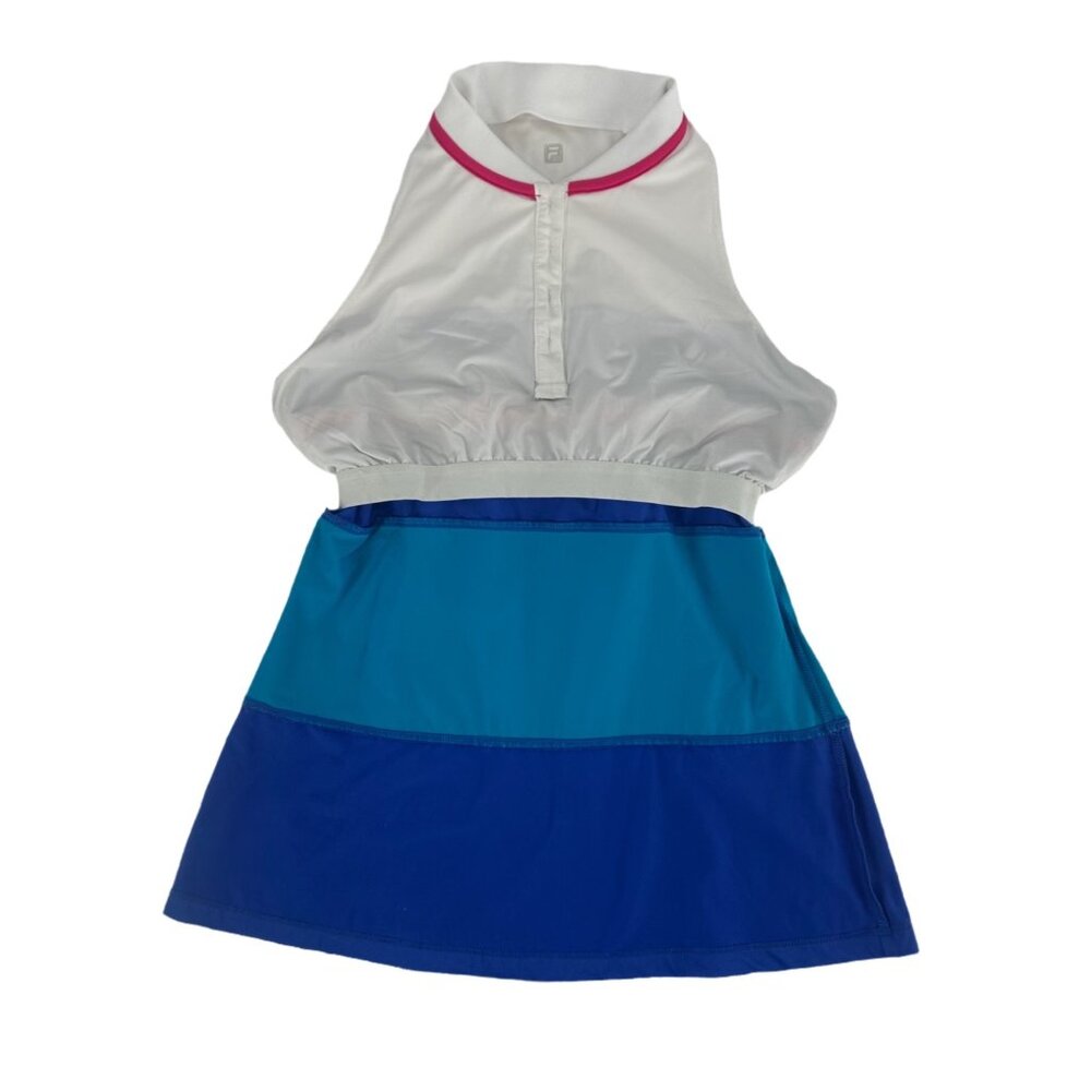 Fila Sleeveless Golf Polo Tank Built-in Bra Colorblock M - Picture 7 of 8